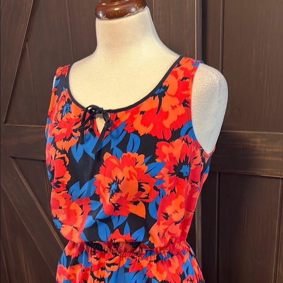 Tommy Hilfiger Pink and Blue Sundress Sleeveless Scoop Neck Resort Wear - Picture 3 of 8